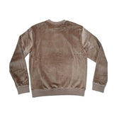 Jonathan D Sweat Top Velour Taupe